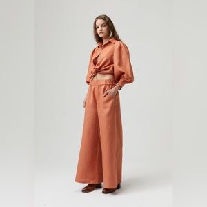 Lanhtropy 100% Cape Linen Pants Brick - Small (Top is available too!)